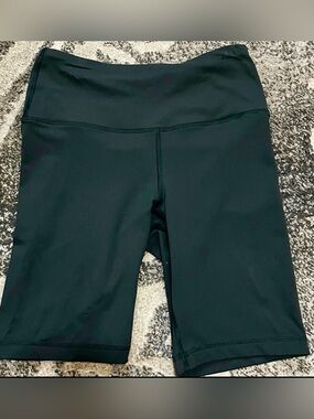 90 Degree By Reflex Black High-Waist Bike Shorts